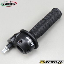 Punho do acelerador Derbi Senda,  Gilera SMT,  Aprilia SX, MBK Magnum XR ... Domino preto (com revestimento)