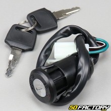 Universal aftermarket Ignition switch with steering lock for motorcycle, scooter, quad ...