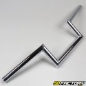 Handlebar Z smooth bar height XNUMXmm Peugeot  XNUMX, MBK XNUMX