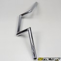 Handlebar Z smooth bar height XNUMXmm Peugeot  XNUMX, MBK XNUMX