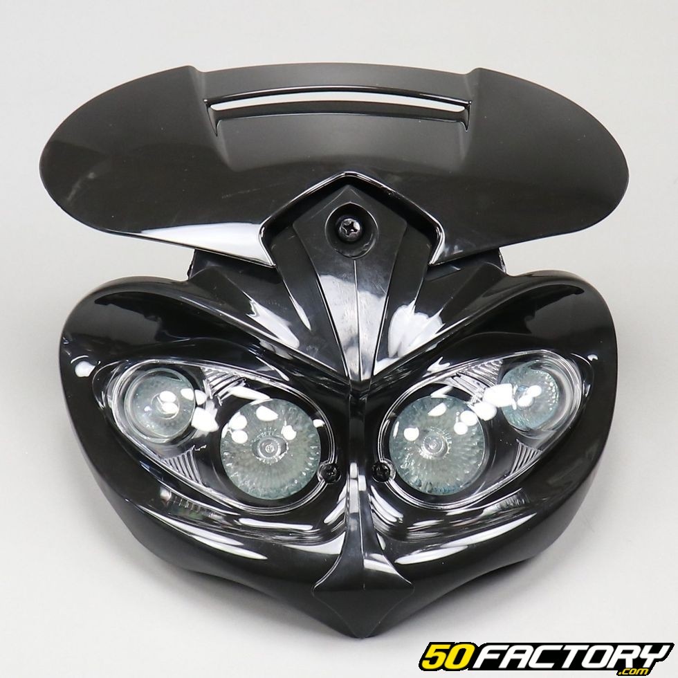 Plaque phare moto manga noire – pièce moto, scooter