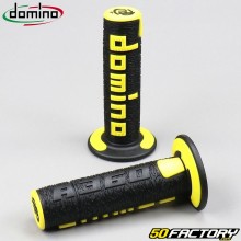 Handle grips Domino  AXNUMX cross  black and yellow