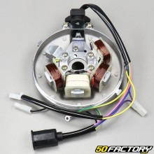 Estator de encendido 6V 4 polos con sensor y platina Peugeot 103 RCX, SPX , SP ...