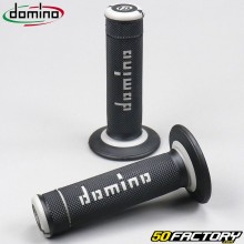 Handle grips Domino  AXNUMX cross  black and gray