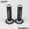 Handle grips Domino  AXNUMX cross  black and gray