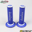 Handle grips Domino  AXNUMX cross  blue and gray