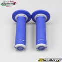 Handle grips Domino  AXNUMX cross  blue and gray