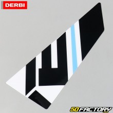 Sticker origine de carénage avant gauche supérieur Derbi Senda (2011 - 2017) bleu et noir