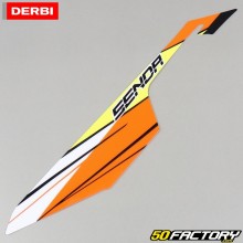 Sticker origine de carénage arrière gauche supérieur Derbi Senda Xtreme (depuis 2018) orange