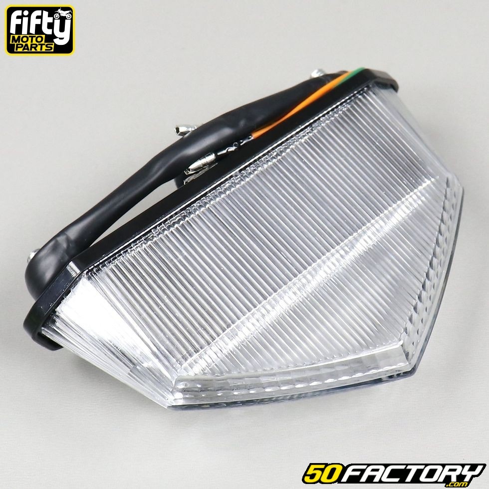 Feu clignotants arrière moto homologué V PARTS Shell LED noir -  Streetmotorbike