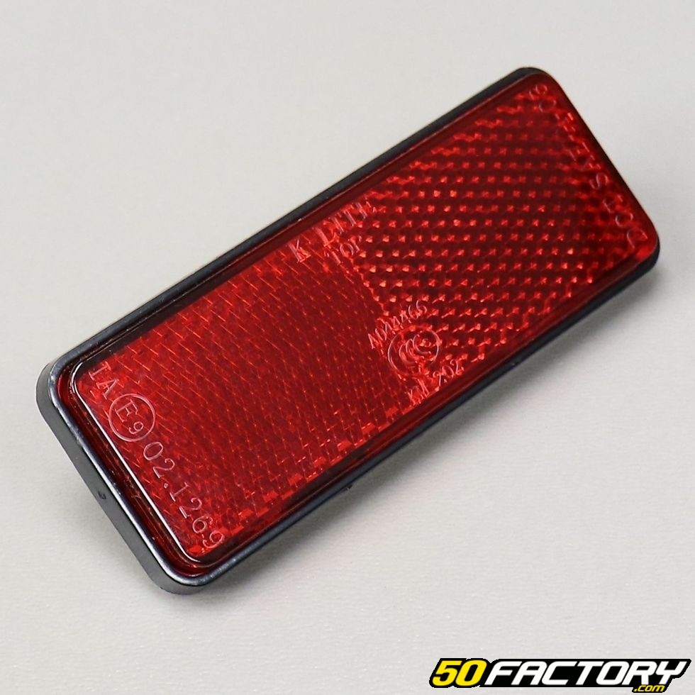 Catadioptre Rectangulaire Rouge CEV 218 pour moto 91X25X5mm Neuf