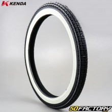 Tire 2 1/4-17 (2.25-17) 33L Kenda K252 white sides moped