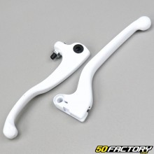 Alavancas de freio dianteiras e embreagem Derbi Senda DRD Racing, Sx, Rx branco