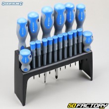 Screwdriver with Silverline Rubber Handle (18 Set)