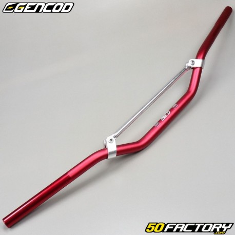 Aluminum Handlebar Ø 22mm Gencod red with silver bar