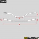 Guidon Fatbar alu Ø 28mm Quad Sport (avec pontets) titanium