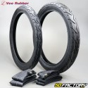 Cubiertas XNUMX XNUMX / XNUMX XNUMX y XNUMX XNUMX / XNUMX XNUMX Vee Rubber  VRMXNUMX TT con tubos interiores de ciclomotor