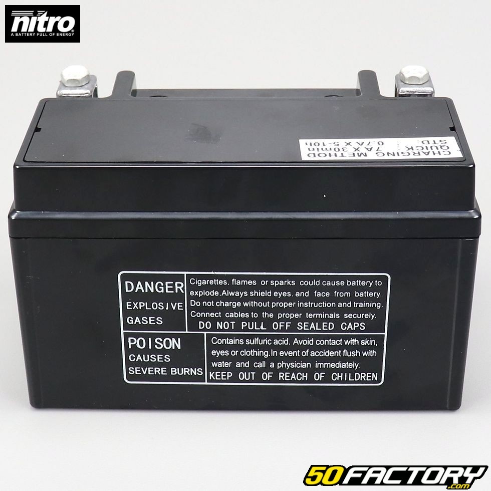 NX - Batterie moto Gel YTX7A-BS / FTX7A-BS / NTX7A-BS 12V 6Ah