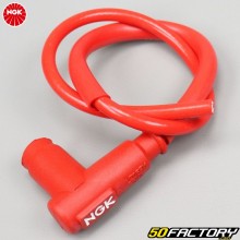 Pipa de bujía con cable rojo NGK Racing cable CRXNUMX