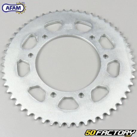 Rear sprocket 53 teeth steel 420 Derbi,  Gas Gas,  Gilera, MBK 50 ... Afam