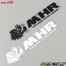 Aufkleber Malossi MHR 150x40 mm weiß und schwarz