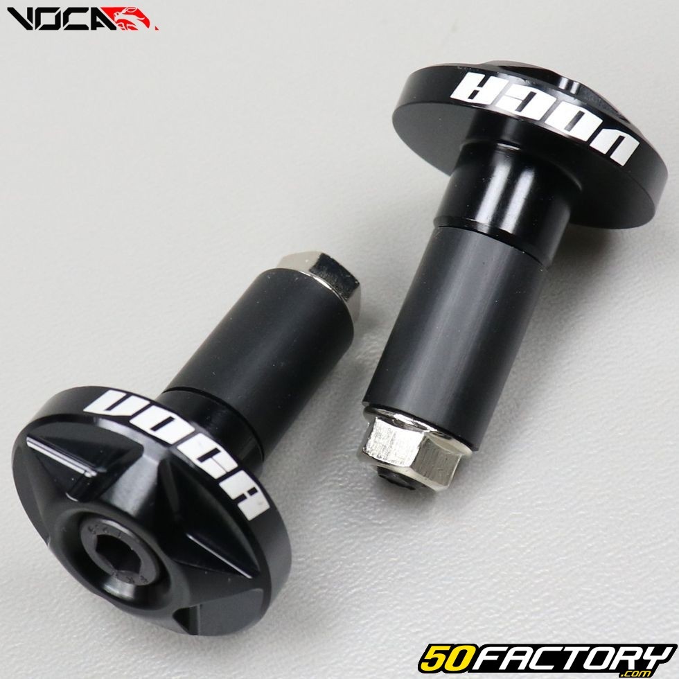 Embouts De Guidon Voca Noirs Pi Ces Moto Scooter Quad