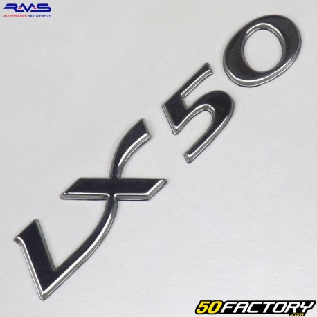 Carenatura posteriore logo LX50 Vespa LX 50 RMS cromo