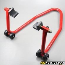 Red rear motorcycle stand stand crutch