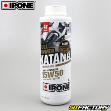 Engine Oil 4 stroke 15W50  Ipone  Fullpower Katana  100% synthesis 1L