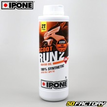 Engine oil 2T Ipone Scoot Run 2 Strawberry 100% synthetic 1L