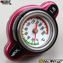 Thermometer Kühlerdeckel MOTOCROSS Honda, Yamaha, Kawasaki, Suzuki, KTM, Husqvarna... 4MX rot