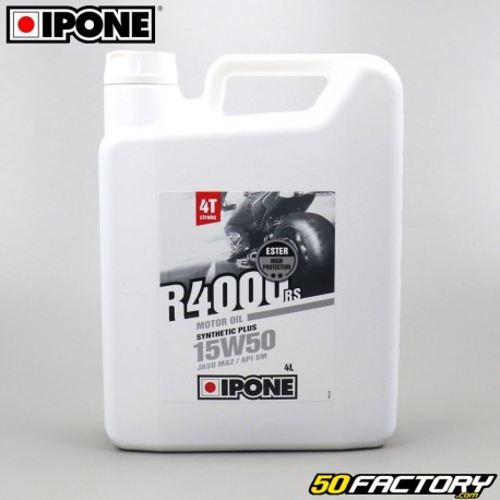 Olio motore 4 15W50 Ipone R4000 RS semi sintesi 4L