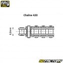 Kit chaîne 13x52x136 Peugeot XP6 (1997 à 2003) Fifty