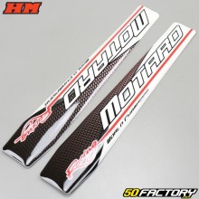 Original HM swingarm decals Derapage  red