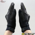 Handschuhe Shot StuntCE-zugelassenes schwarzes und neongelbes Motorrad