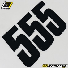 number stickers cross 5 black 10 cm Blackbird (3 game)
