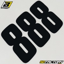 number stickers cross 8 black 10 cm Blackbird (3 game)