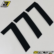number stickers cross 7 black 13 cm Blackbird (3 game)