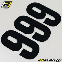 number stickers cross 9 black 13 cm Blackbird (3 game)