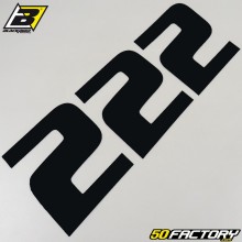 number stickers cross 2 black 20 cm Blackbird (3 game)