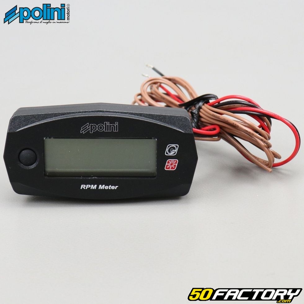 Compte Tours Digital Polini LCD Universel Moto Scooter Cyclo 15000 rpm  (171.1002) 171.1002