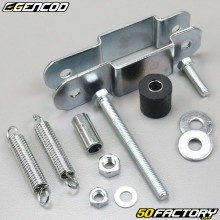 Attachment of exhaust pipe to pump Peugeot 103 SPX,  RCX... Gencod (square swingarm attachment)