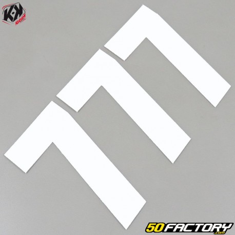 Números del kit XNUMX cross  XNUMX blanco XNUMXxXNUMXcm