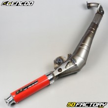 Exhaust tailpipe Gencod Peugeot 103 SP, MVL,  SPX... red cartridge