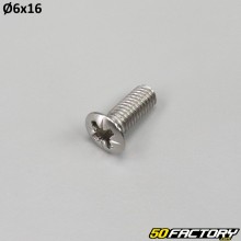 6x16 mm screw countersunk domed head (per unit)