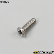 6x20 mm screw countersunk domed head (per unit)