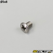 5x8 mm screw countersunk domed head (per unit)