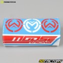 Mousse de guidon (sans barre) Moose Racing rouge et blanche