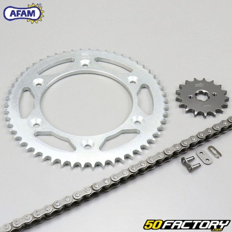 Kit de corrente Honda 17x54x132 XR 125 (2003 para 2006) Afam cinza