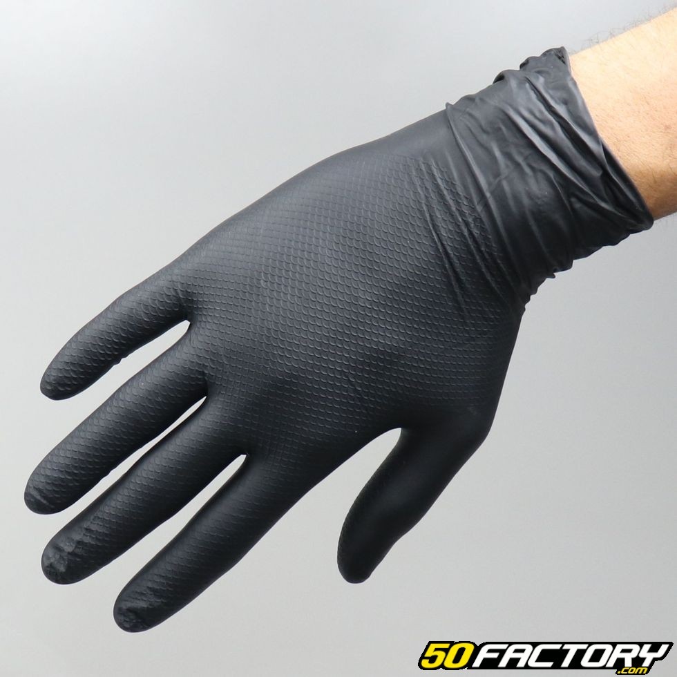 QSP Grippaz gants mécanique Noir 50 pièces L pour Honda ✓ AKR